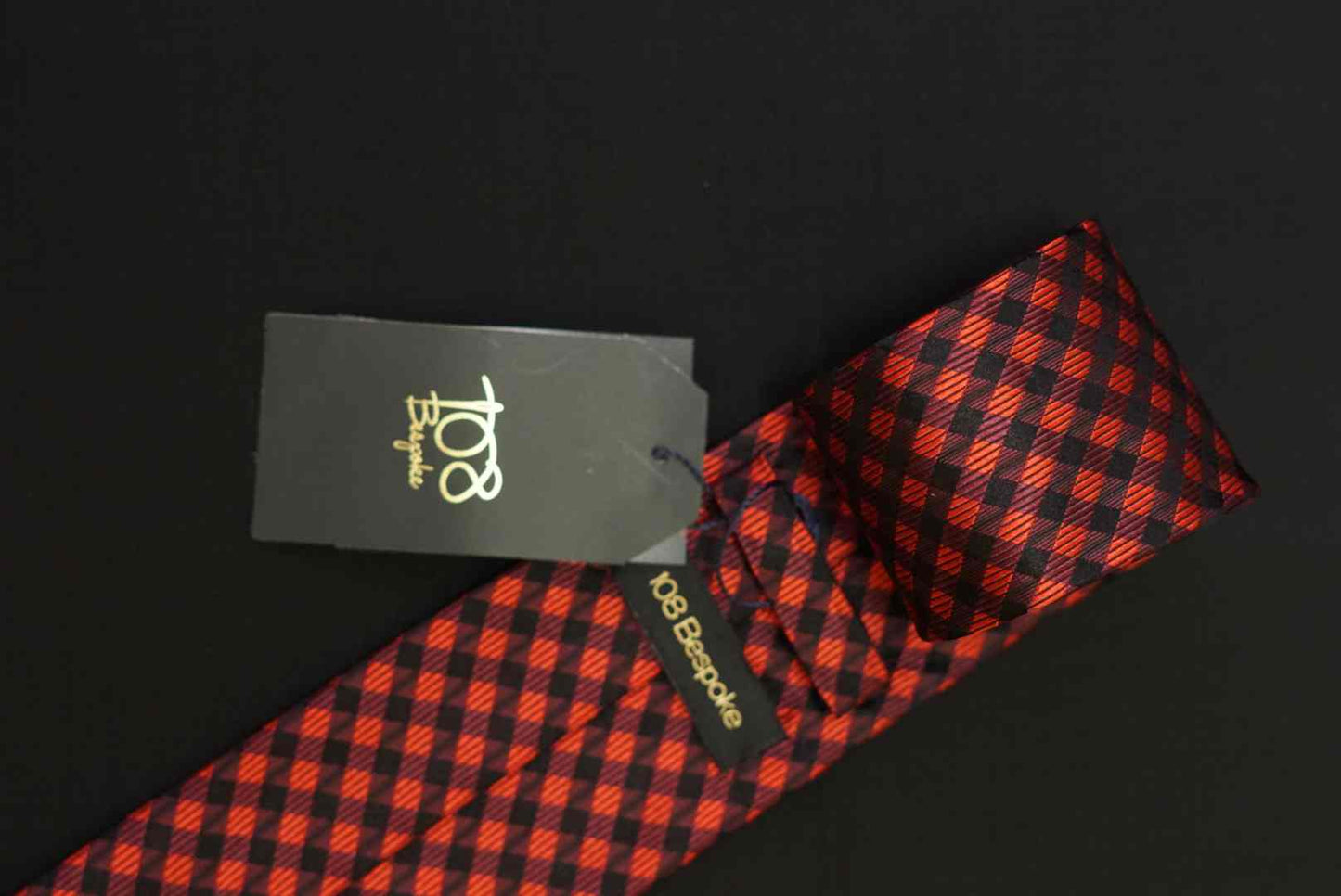 Red Checkered Necktie