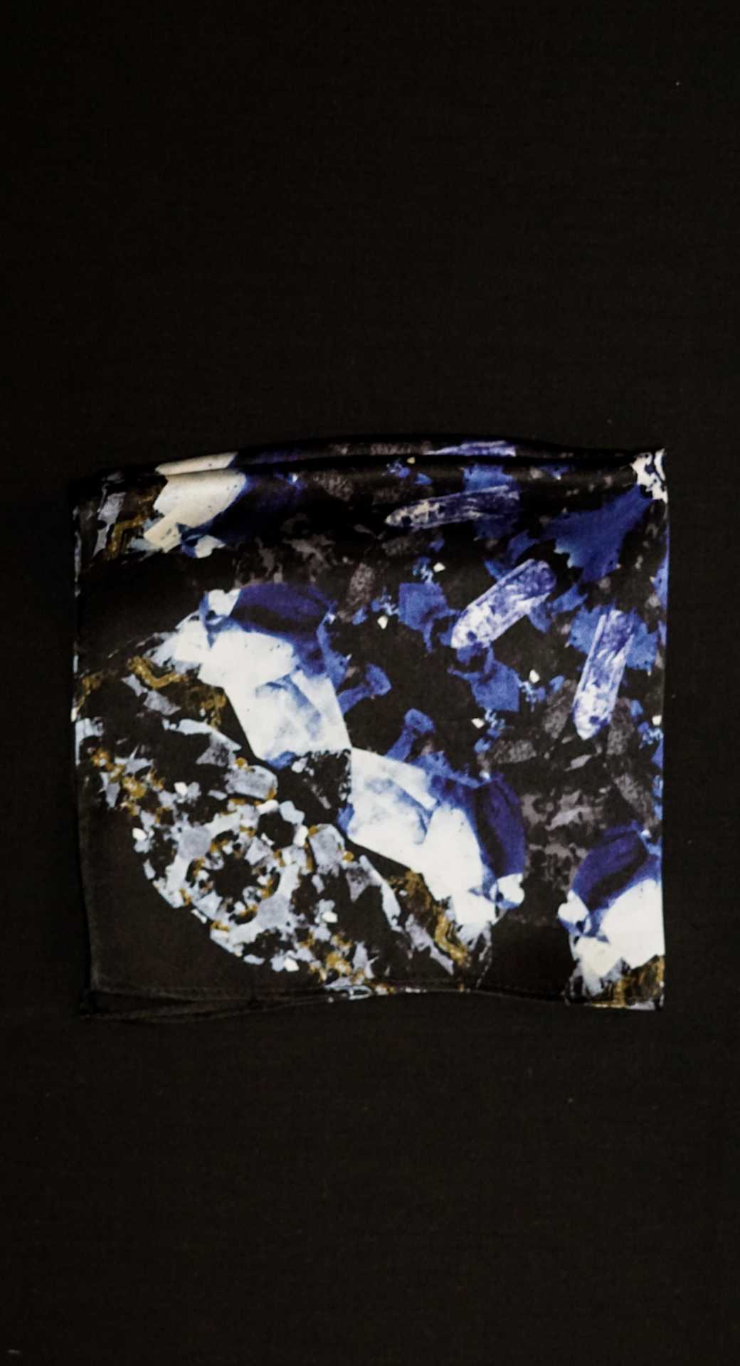 Multi Coloured Dark Patterned Pocket Square
