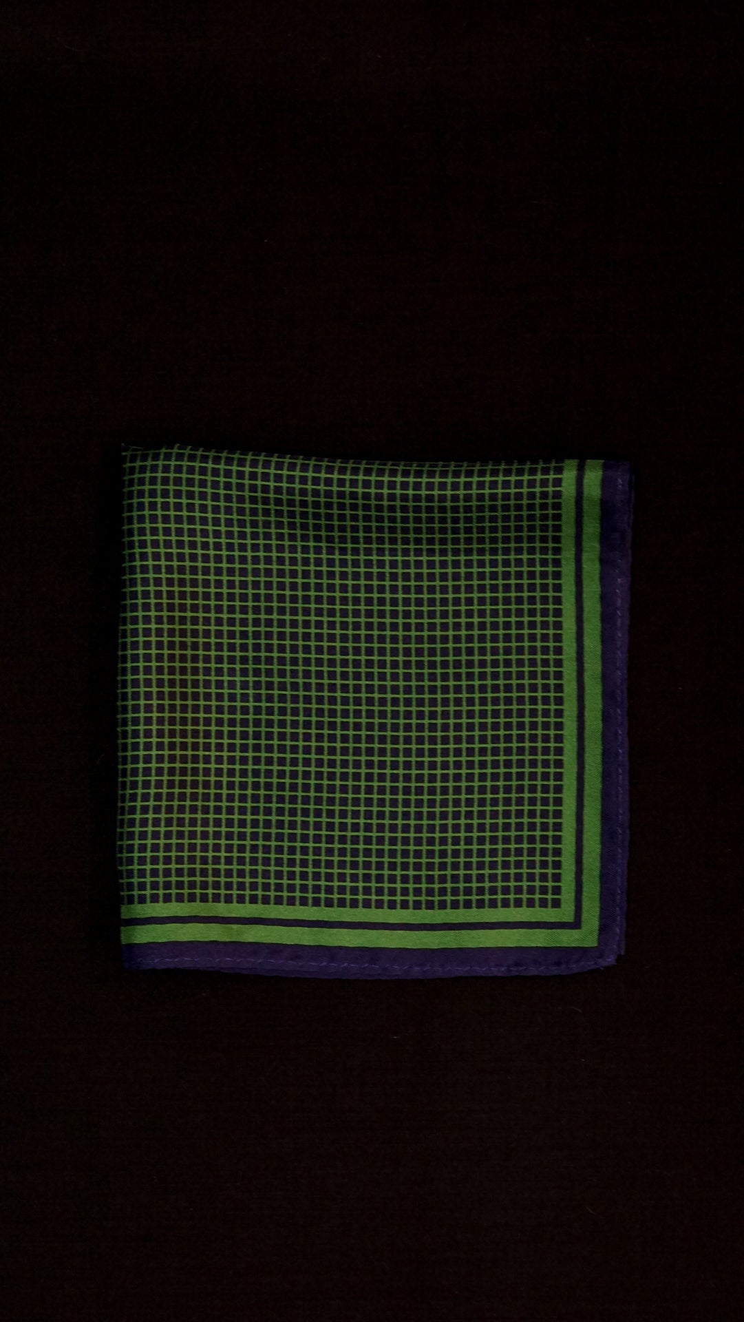 Blue & Green Textured Pocket Square