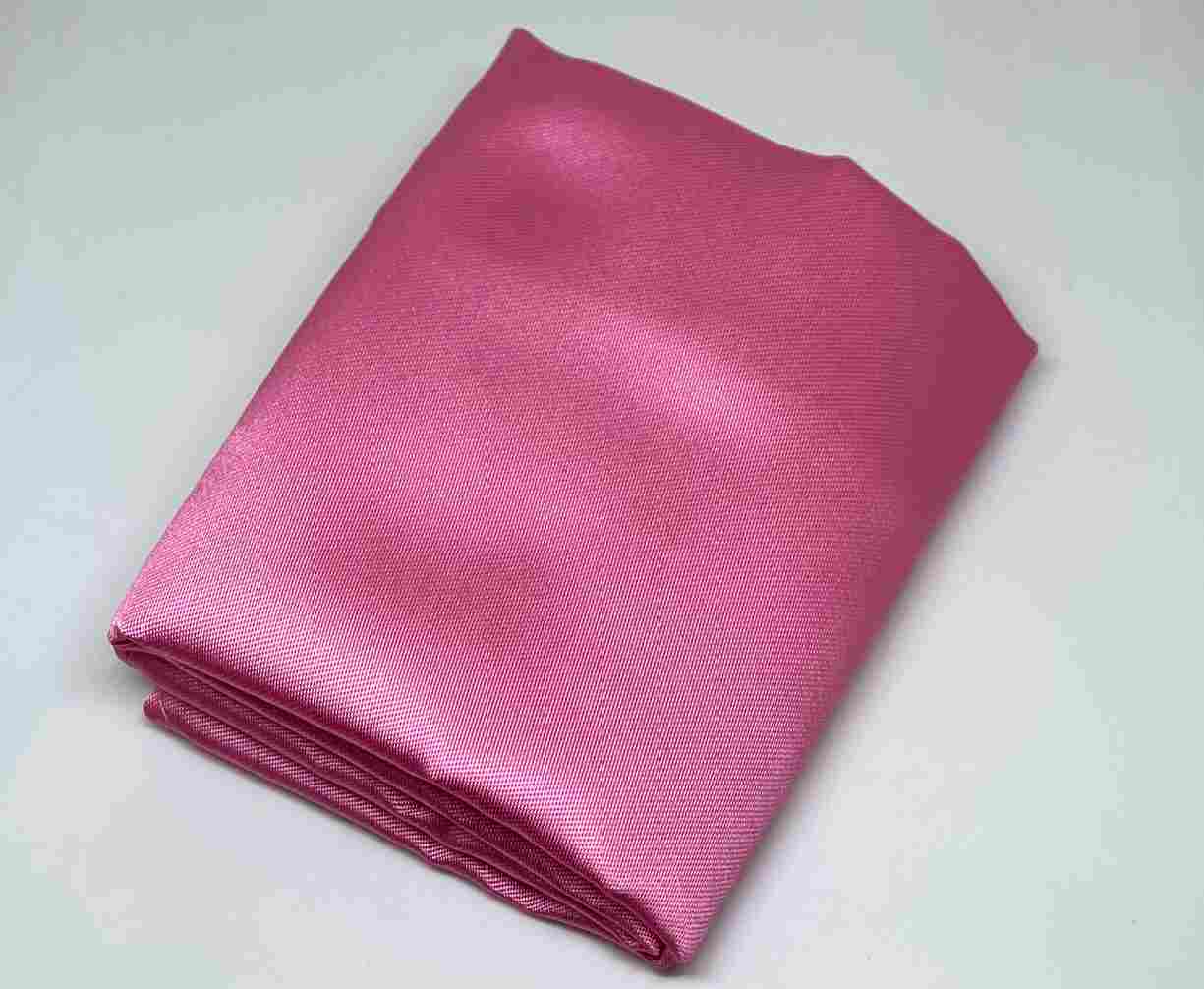 Light Pink Patterned Neck Tie & Pocket Square Set